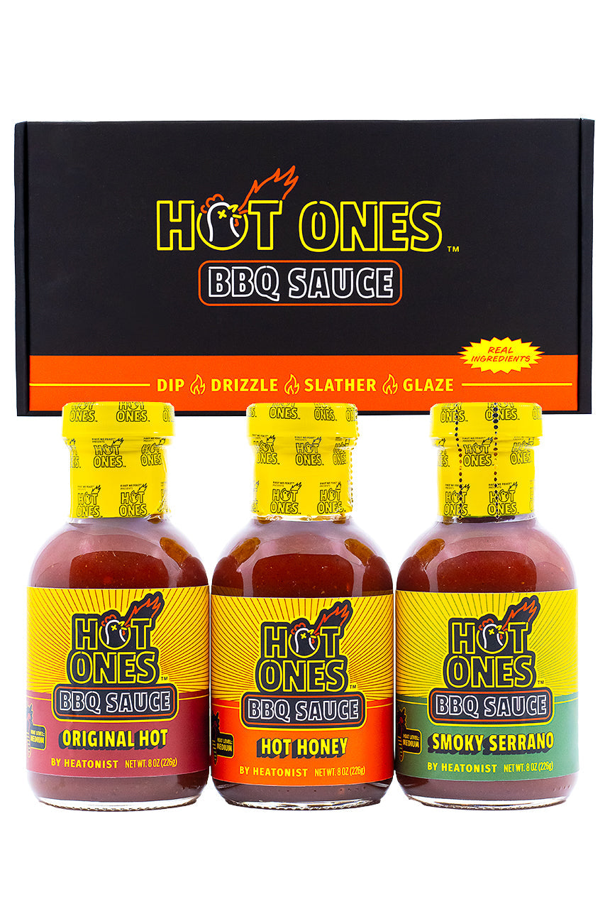 Hot Ones BBQ Trio Pack (Original / Hot Honey / Smoked Serrano) M9