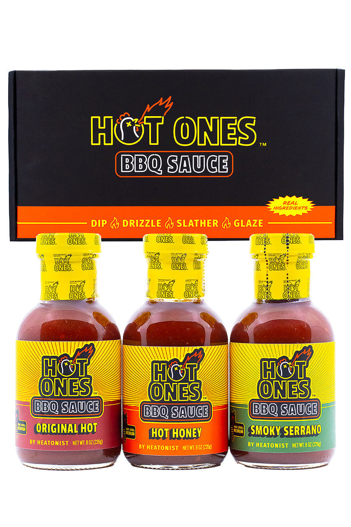 Hot Ones BBQ Trio Pack (Original / Hot Honey / Smoked Serrano) M9