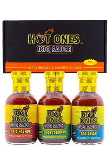 Hot Ones BBQ Trio Pack (Original / Smoked Serrano / Caribbean) Q6