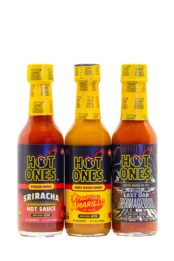 Hot Ones Hot Sauce Trio Pack - Season 28 Q0