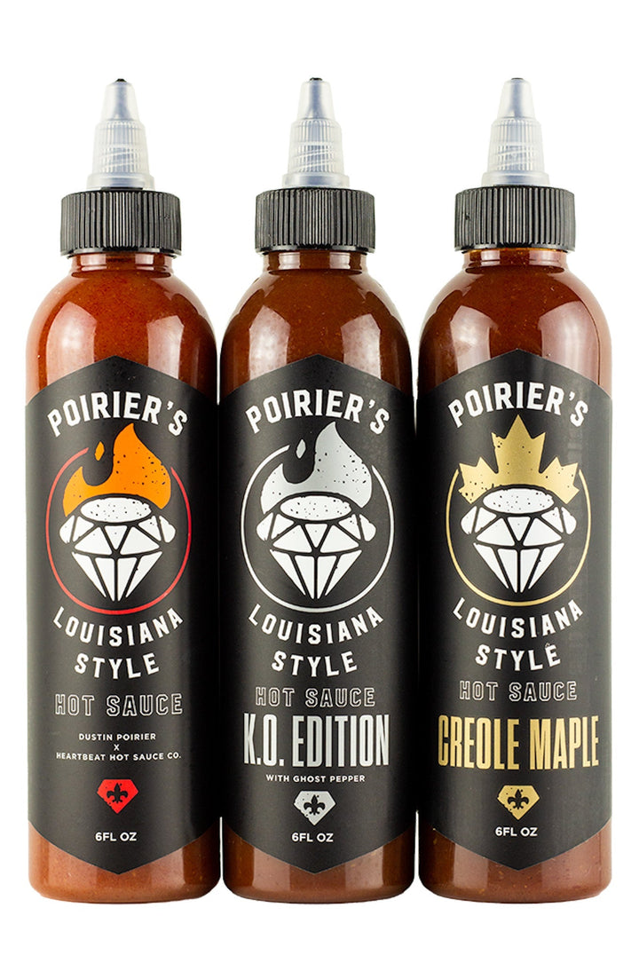 Poirier's Louisiana Style Hot Sauce Trio Pack | Dustin Poirier’s Louisiana Style W8
